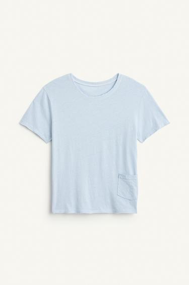 SLM TSHRT - Azul pastel de Zara