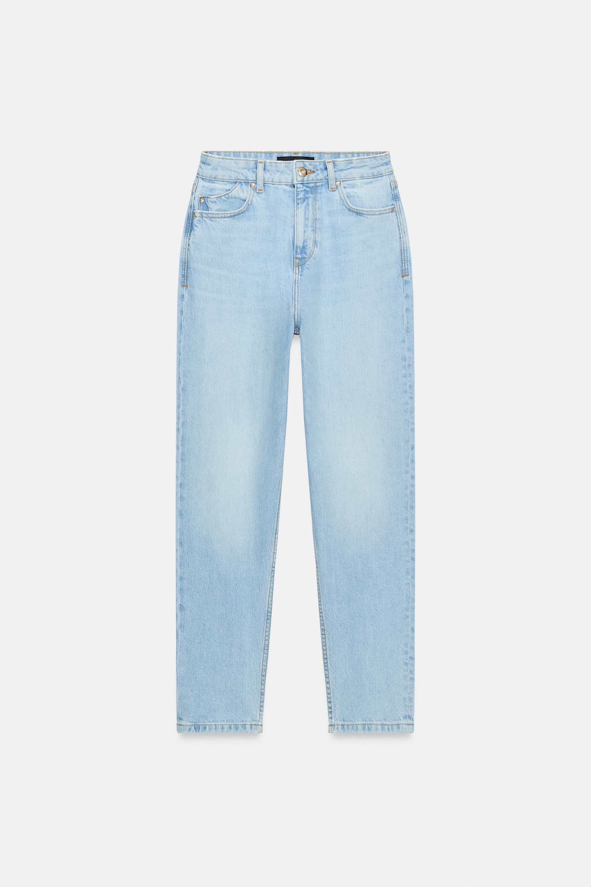 Z1975 ハイウエスト マムフィットデニムパンツ - ライトブルー | ZARA