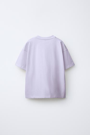 PLAIN T-SHIRT - Light mauve by Zara - Image 1
