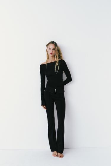 БРЮКИ С МОЛНИЕЙ — ЧЕРНЫЙ от Zara — изображение 0