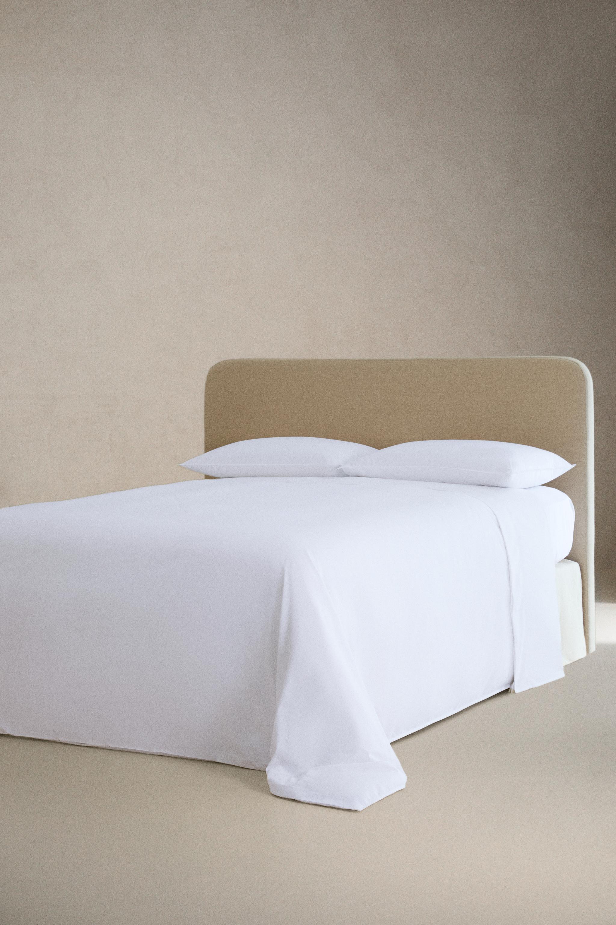 PERCALE FITTED SHEET | 40 CM HIGH (500 THREAD COUNT) — White