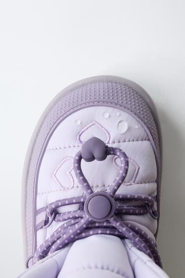 Zara WATER REPELLENT SNOW BOOTS - Mauve