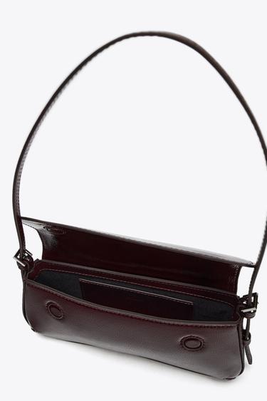 SAC PORTÉ ÉPAULE RABAT - Bordeaux de Zara - Image 5
