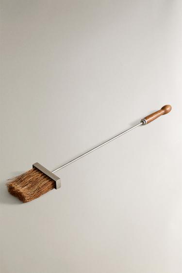 STEEL FIREPLACE BROOM - Silver by Zara - Image 1