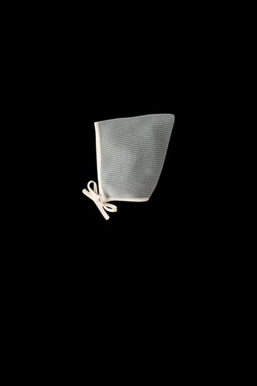 POINTED HAT WITH CONTRAST TRIM - Light khaki by Zara - Image 0