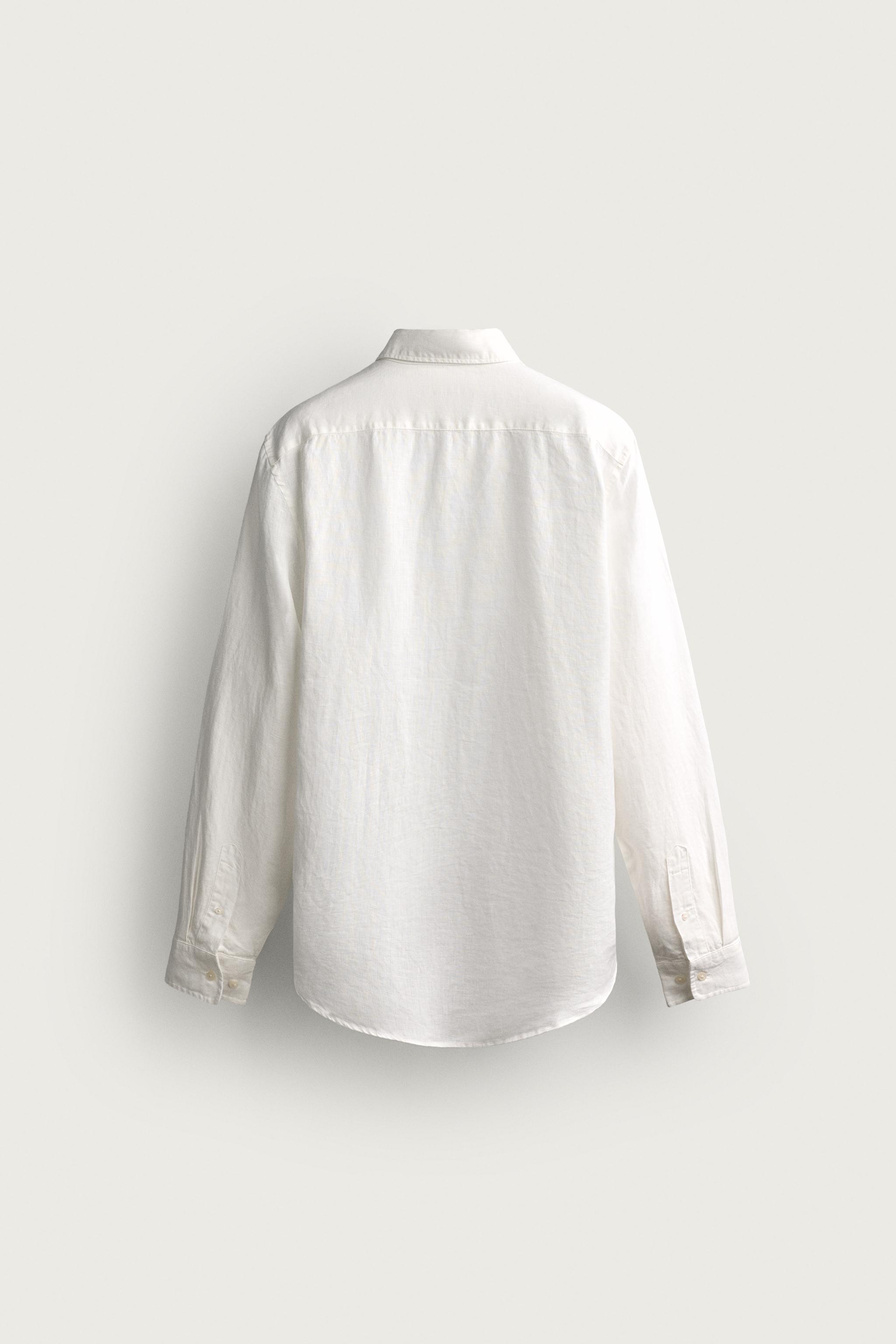 100% LINEN REGULAR FIT SHIRT