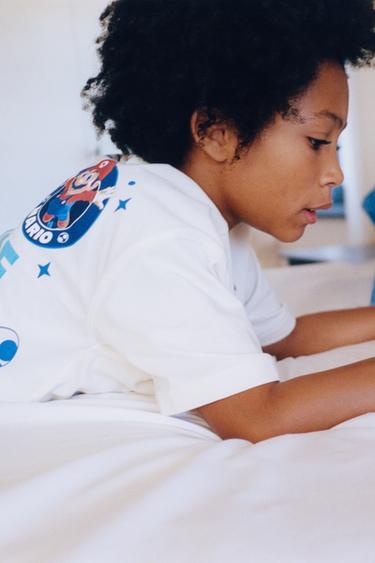 6-14 YEARS/ MARIO BROS.™ & © NINTENDO PRINT PYJAMAS - Blue/White by Zara