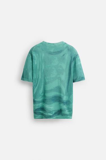 GRAPHIC PRINT KNIT T-SHIRT © OTIS KWAME KYE QUAICOE - Blue by Zara - Image 7