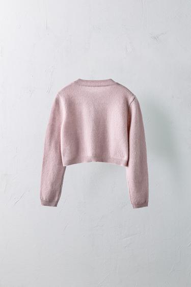 1-5 ANS/ VESTE 100 % CACHEMIRE LIMITED EDITION - Rose poudré de Zara - Image 1