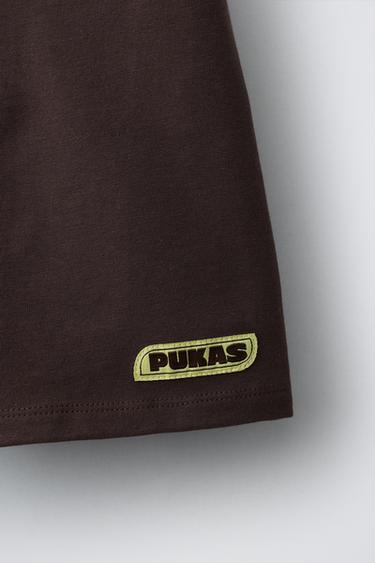 LEGGING CÔTELÉ CYCLISTE PUKAS SURF - Marron de Zara - Image 3
