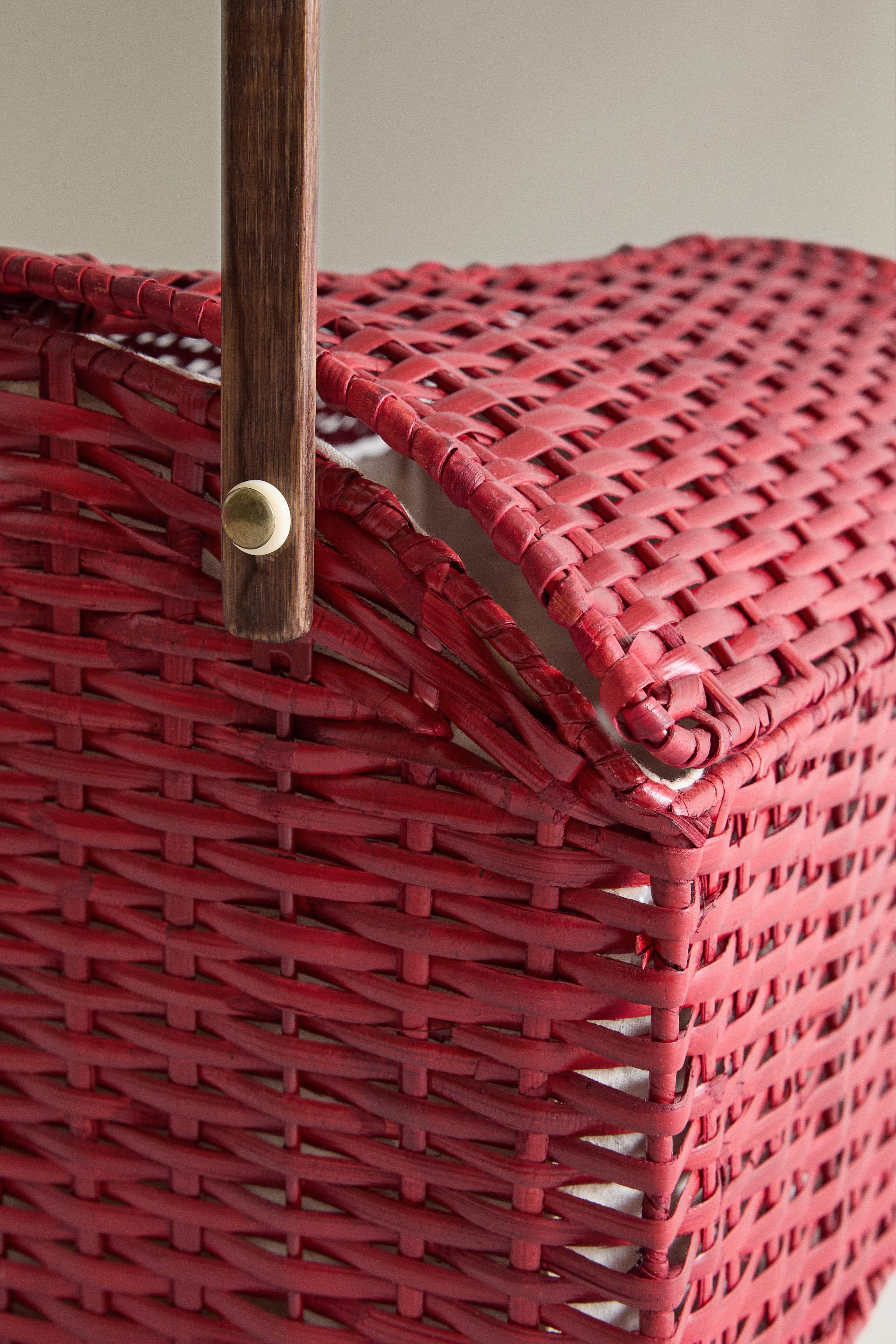 PANIER DE PIQUE-NIQUE EN ROTIN