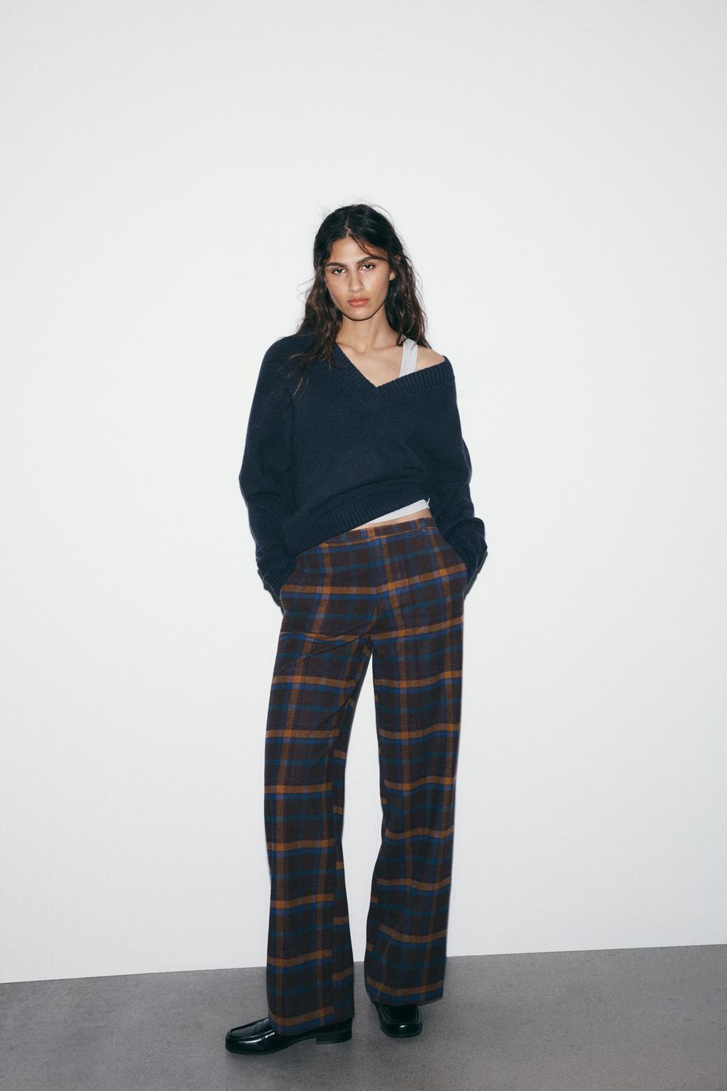 PLAID WOOL BLEND PANTS - image 2
