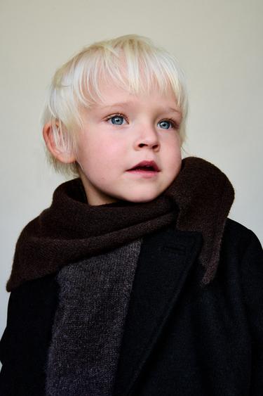 WOOL BLEND COAT - Black by Zara