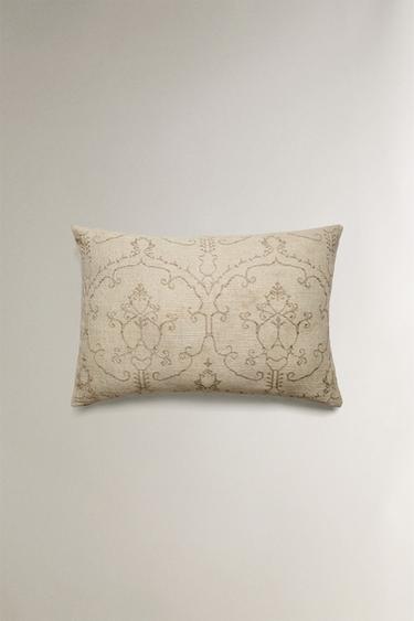 HOUSSE DE COUSSIN JACQUARD - Gris de Zara - Image 0