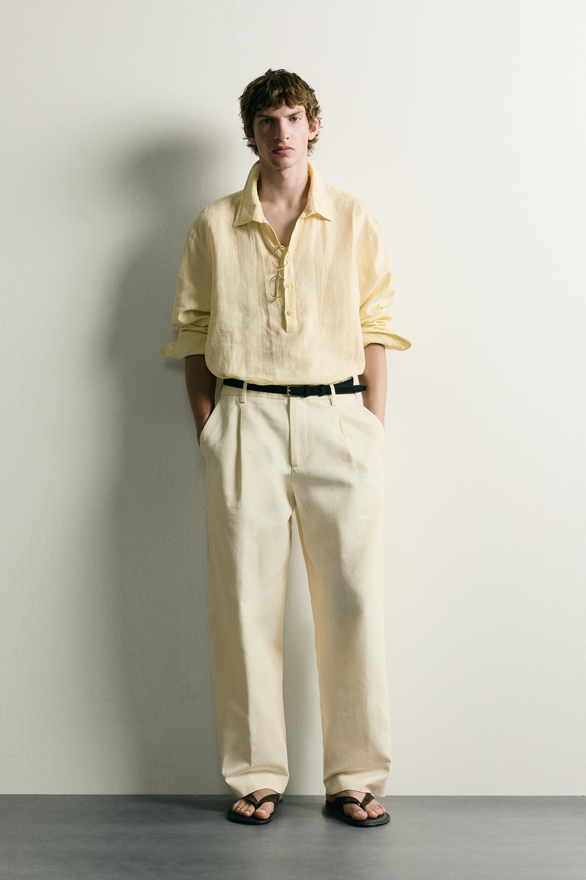 100% LINEN POLO SHIRT