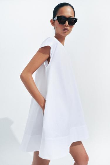 ΚΟΝΤΟ ΦΟΡΕΜΑ ZW COLLECTION - Λευκό του Zara