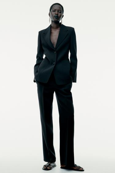 PANTALÓN RECTO ZW COLLECTION - Negro de Zara