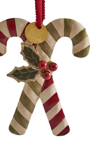 Zara CANDY CANE CHRISTMAS TREE ORNAMENT - Multicolored