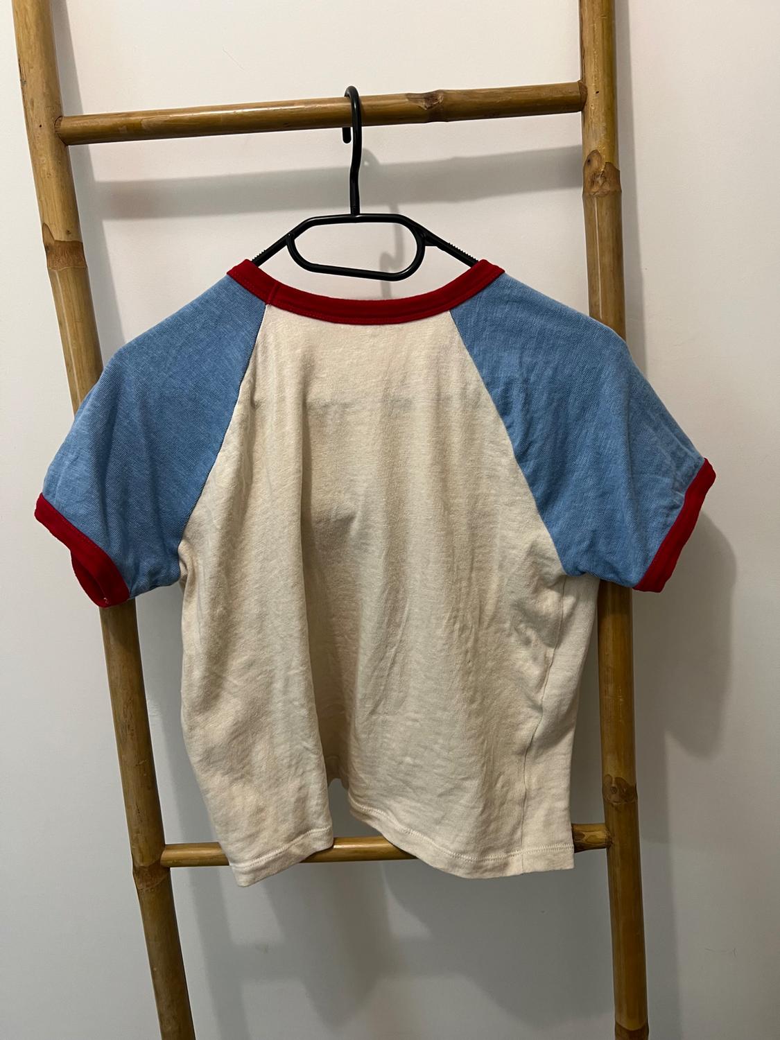 SLOGAN T-SHIRT WITH RIBBED TRIM - Image 3