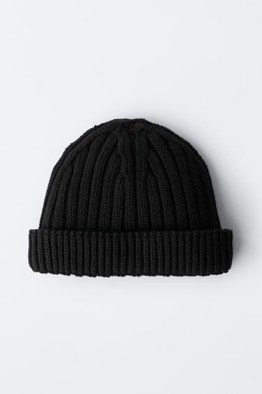 CHUNKY KNIT BEANIE - Black by Zara - Image 2