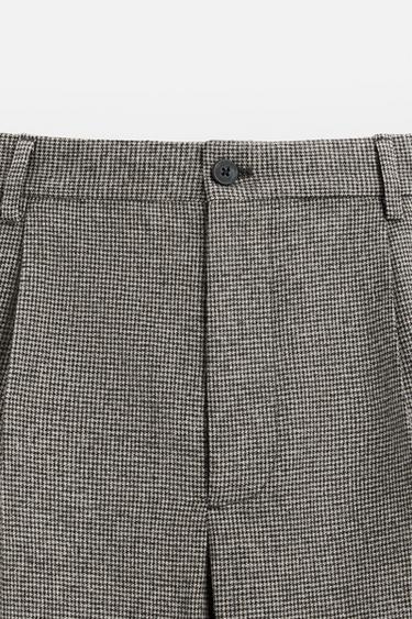 TEXTURED SLIM FIT TROUSERS - Beige-brown by Zara - Image 7