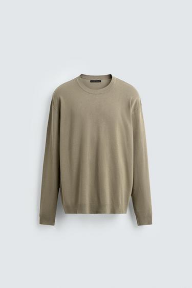 BASIC REGULAR FIT SWEATER - SMOKED TOFU by Zara