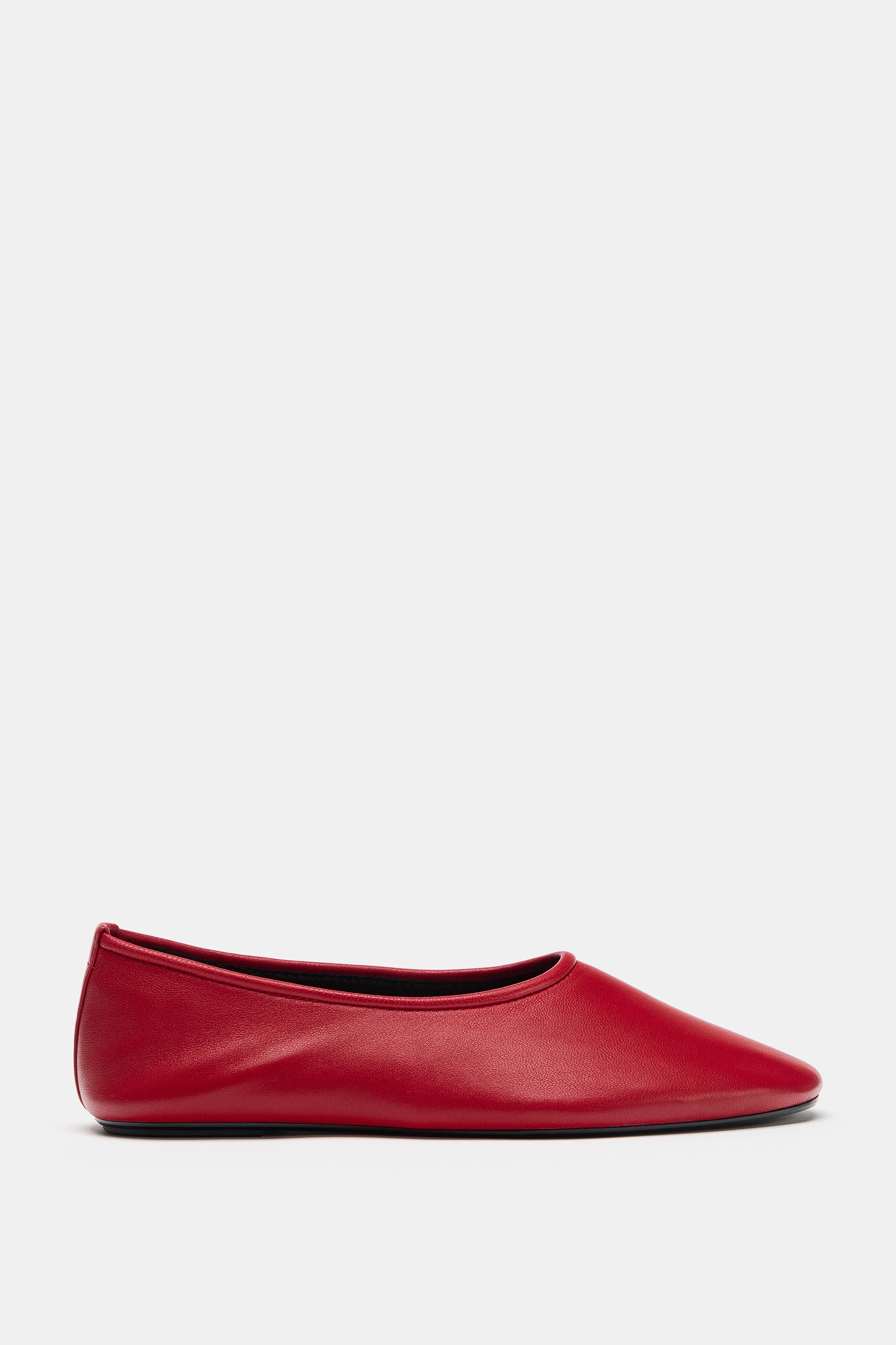 LEATHER BALLET FLATS
