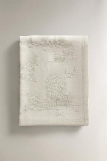 NAPPE TOILE DE JOUY CHEVAUX - Verdâtre de Zara - Image 4
