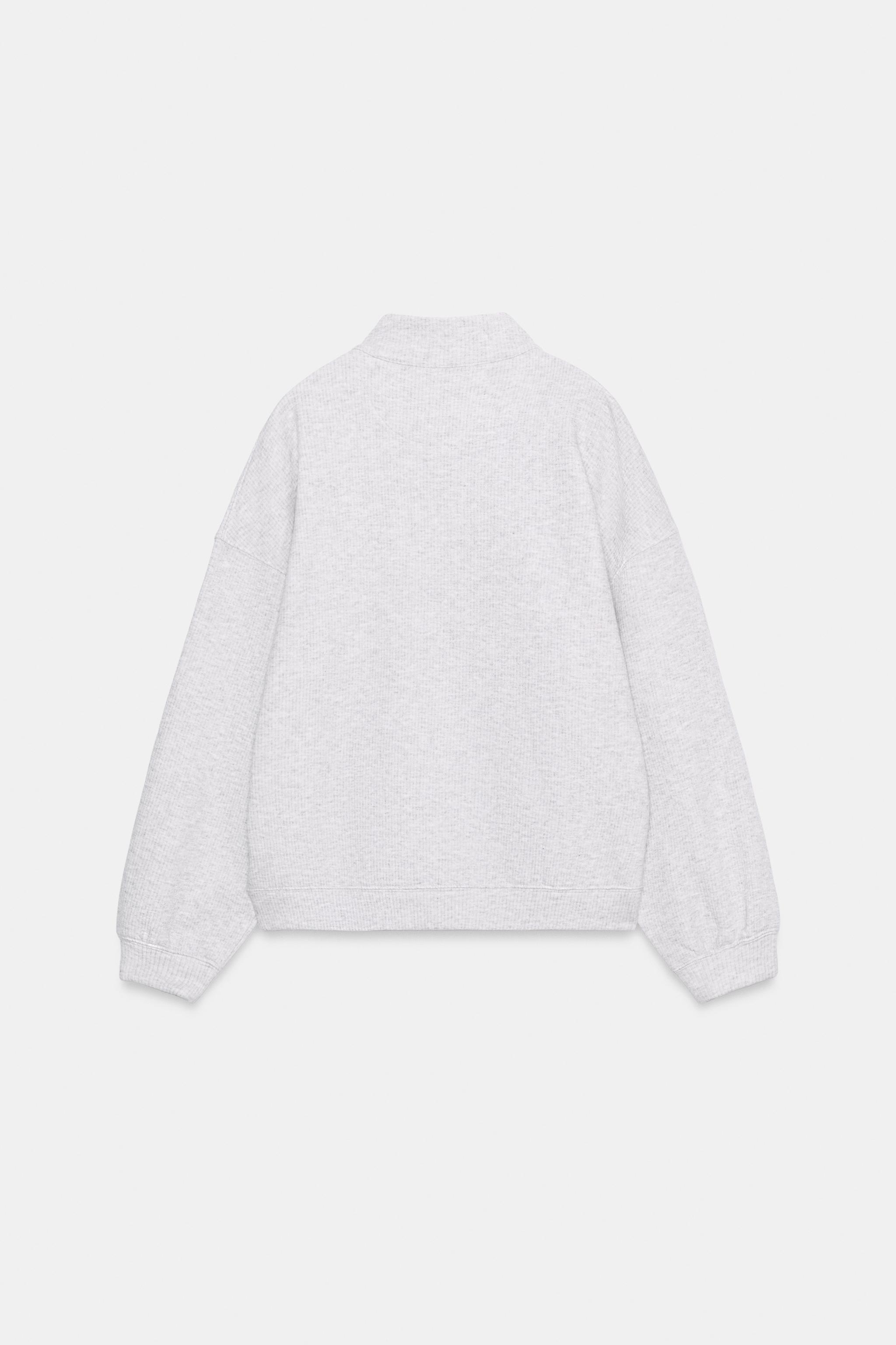 Zara FERMUARLI SWEATSHIRT görsel 5