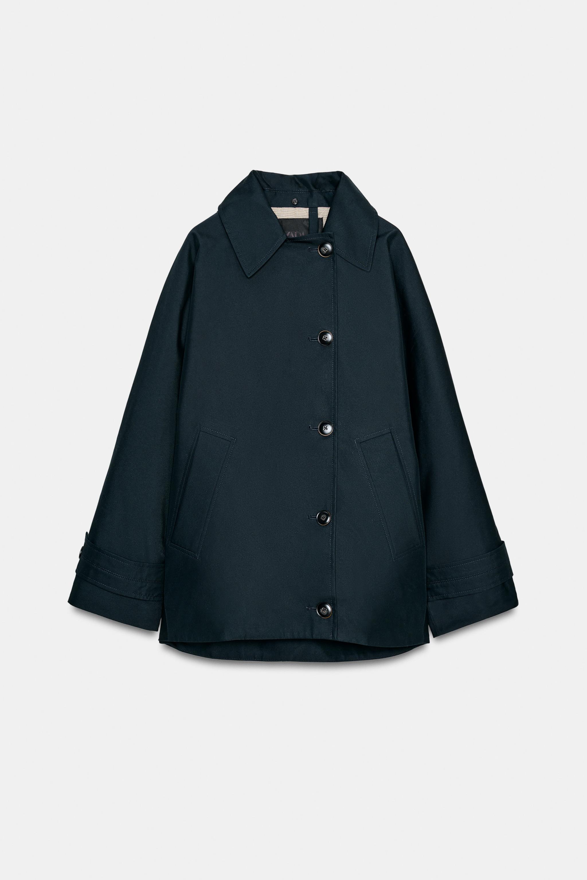 TRENCH COL EFFET FOURRURE ZW COLLECTION