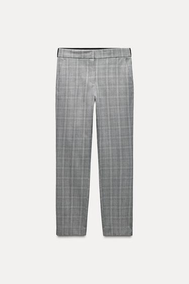 PANTALÓN TOBILLERO SOFT - Gris / Beige de Zara