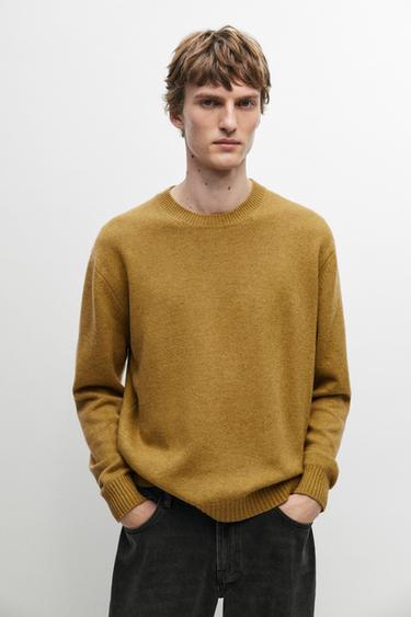 Cashmere round neck knit sweater — Mocha 2