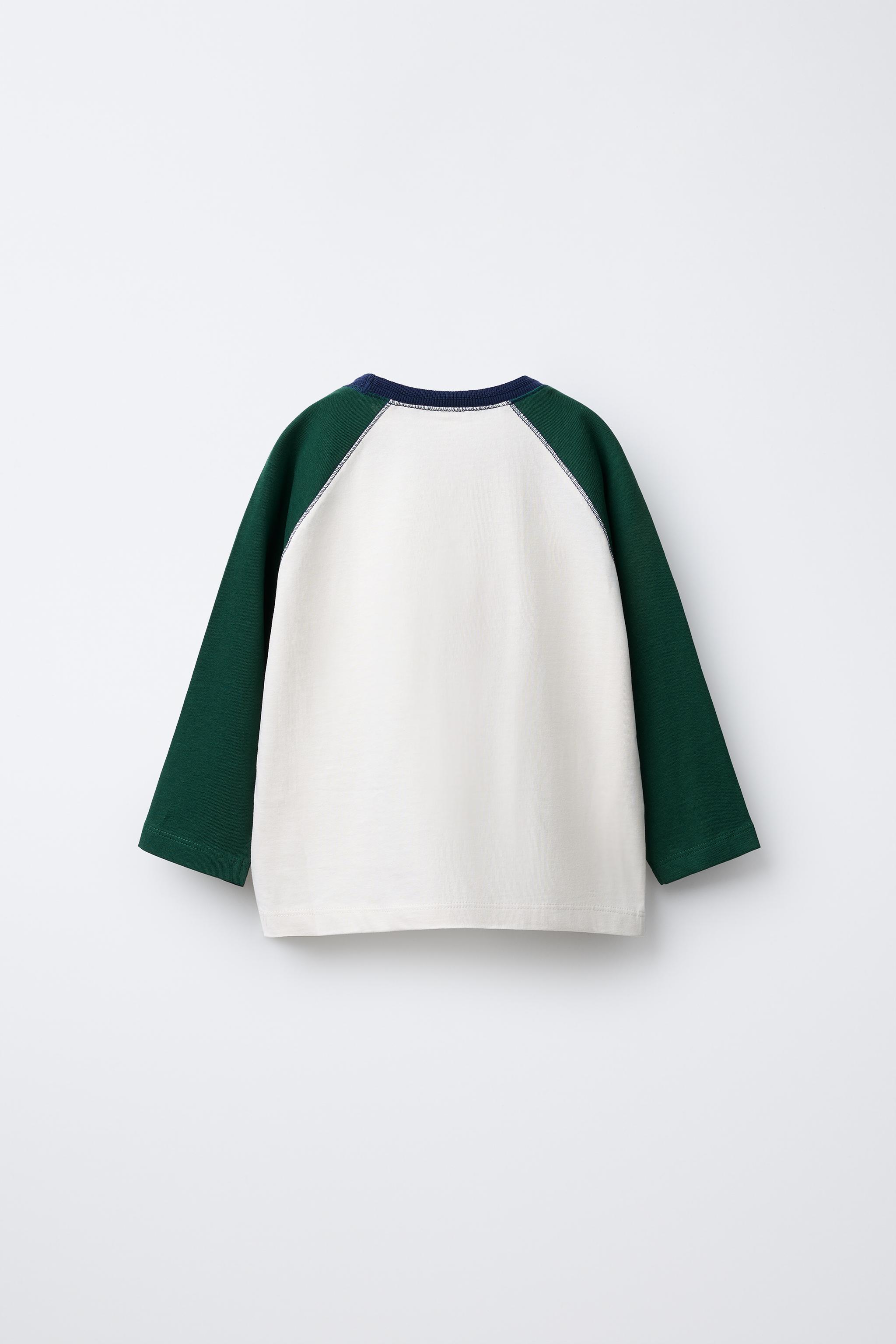 Tシャツ・カットソー [GREEN BUTTER] Smooth Raglan Sleeve Tee : 3color RAGLAN SLEEVE T-SHIRT - Green | ZARA United States