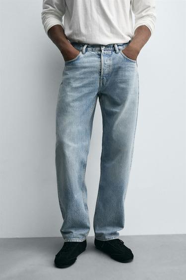 STRAIGHT FIT JEANS - Mid-blue by Zara - Image 5
