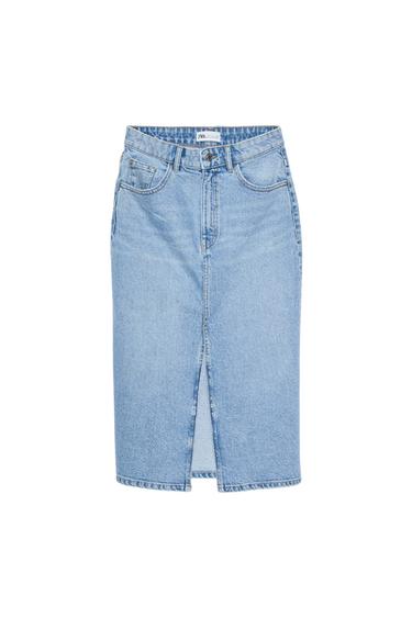 DENIM MIDI SKIRT
