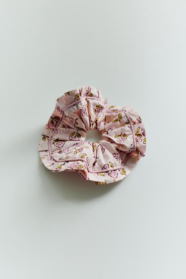 2-PACK OF BOHO PRINT SCRUNCHIES - Pink by Zara