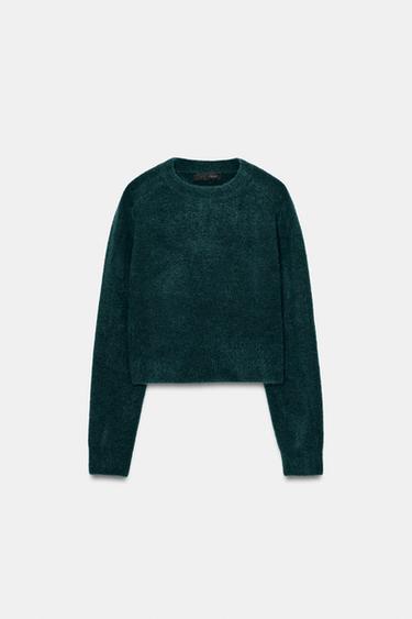 JERSEY PUNTO SOFT - Verde / Azul de Zara - Imagen 0