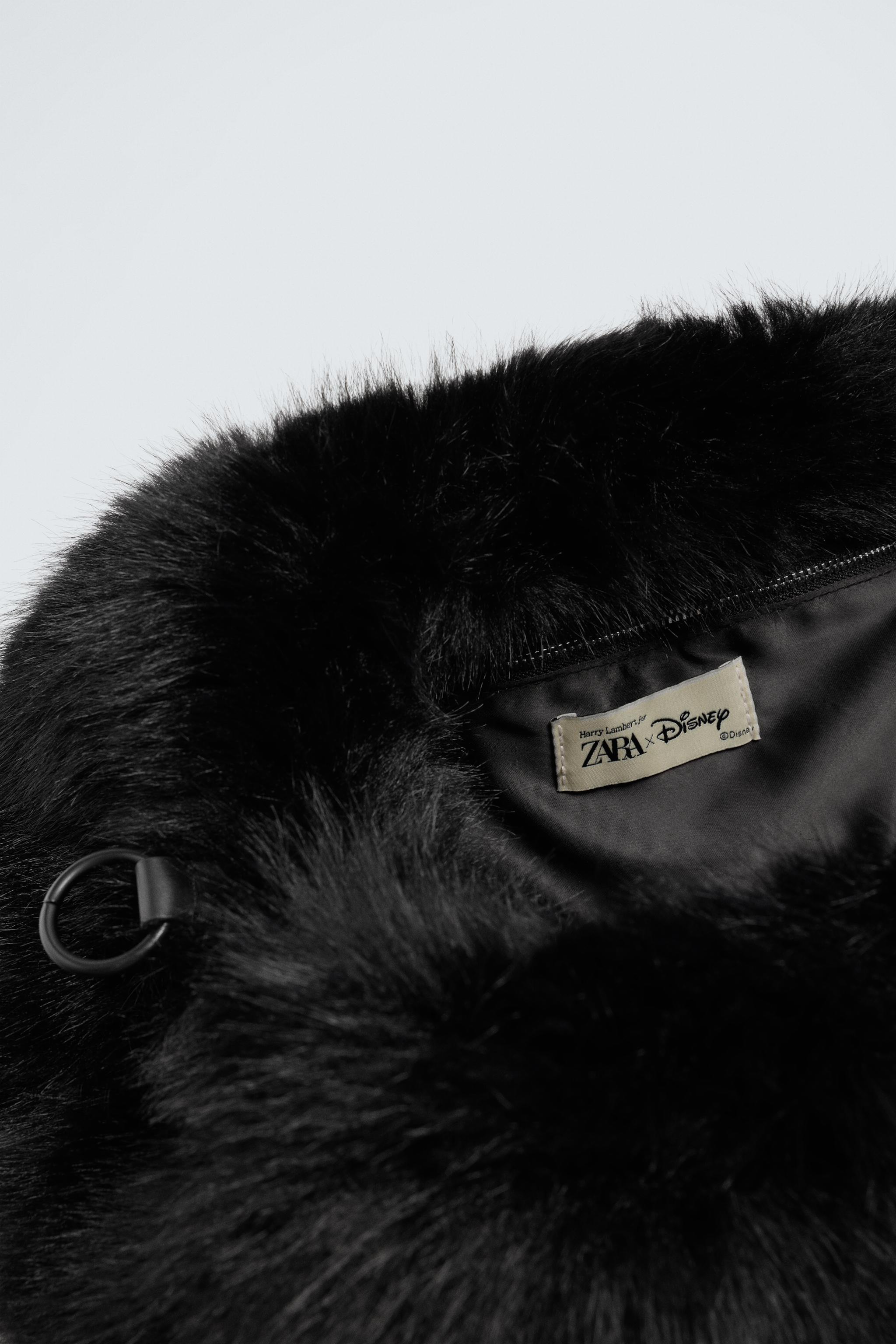 FAUX FUR ENVELOPE BAG HARRY LAMBERT FOR ZARA x DISNEY