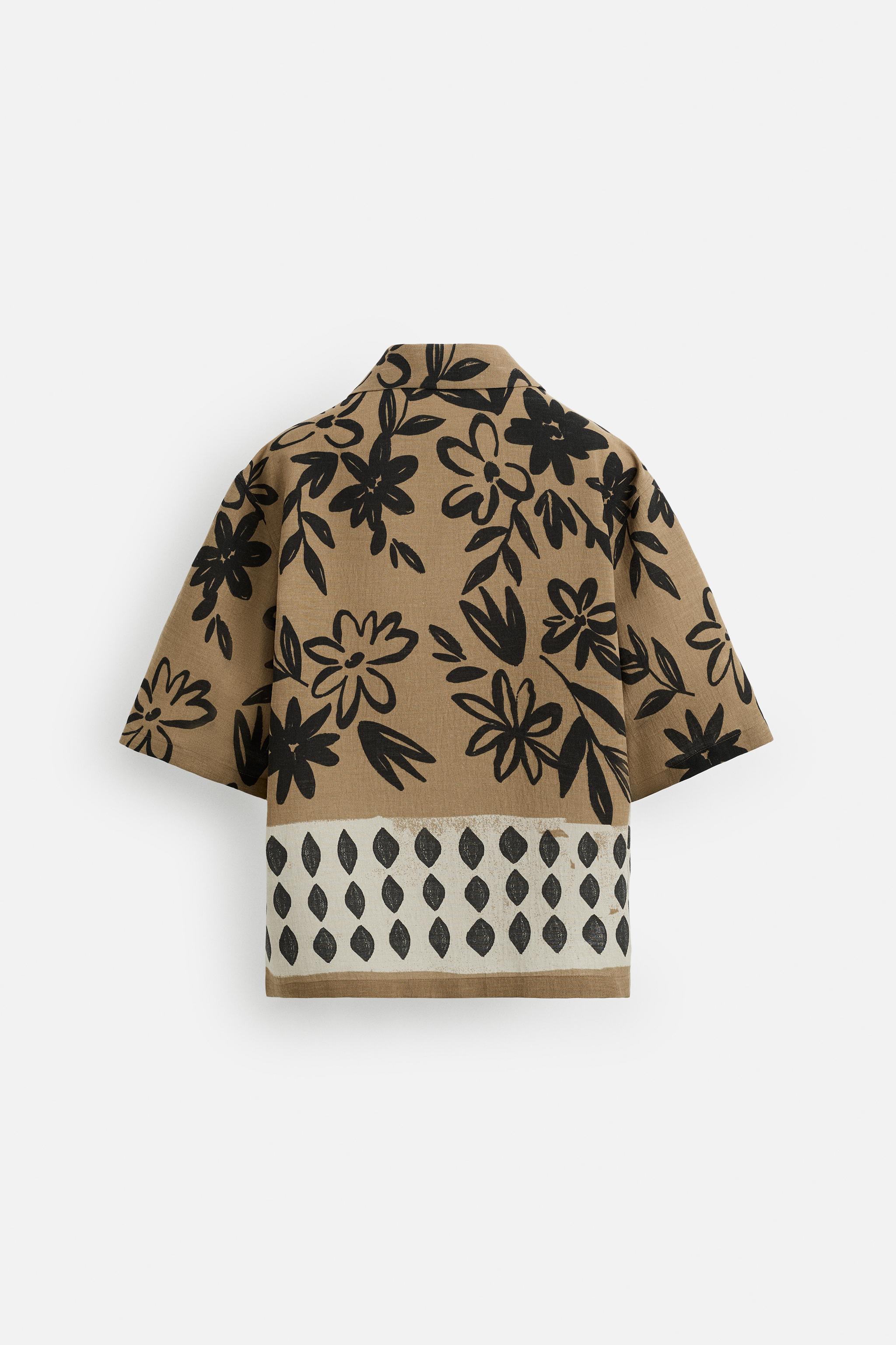 CHEMISE À IMPRIMÉ CONTRASTE