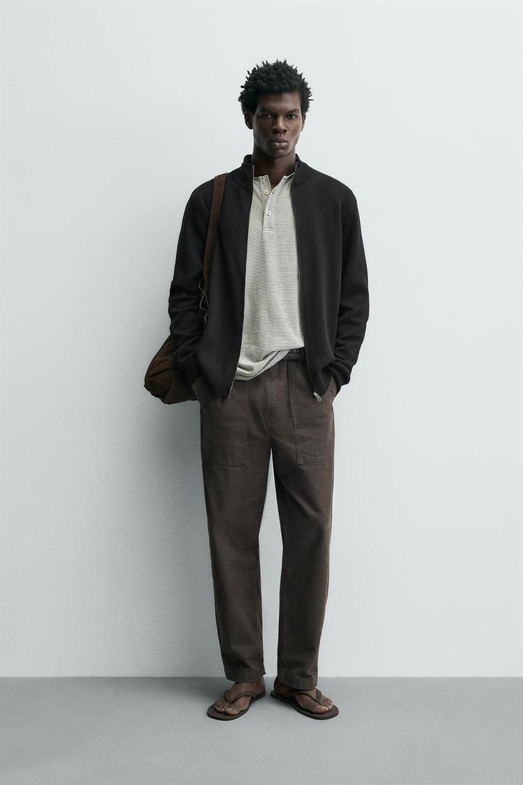 FERMUARLI ÖRGÜ HIRKA