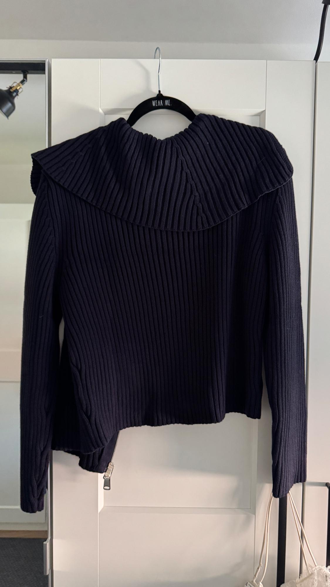 ZIP-UP RIB KNIT CARDIGAN - Image 3