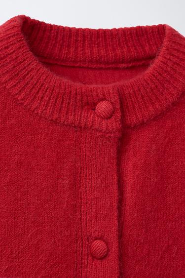 GILET EN MAILLE DOUBLE BAS BENSIMON ® X ZARA - Rouges de Zara - Image 2