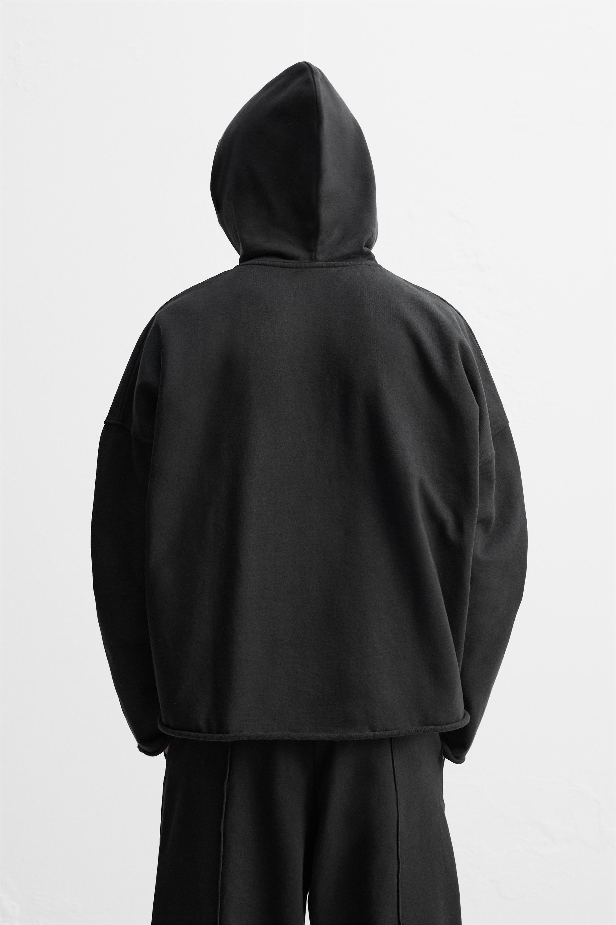 オーバーサイズフィットフーディ - カーボングレー | ZARA Japan