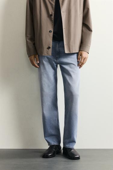 BASIC SLIM FIT JEANS - Light blue by Zara