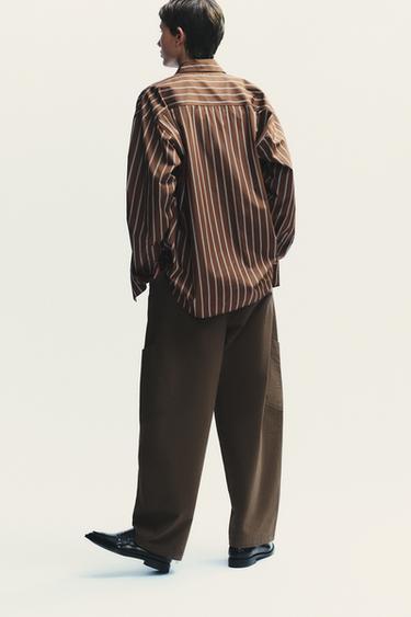 BALLOON CARGO TROUSERS - Brown by Zara - Image 5