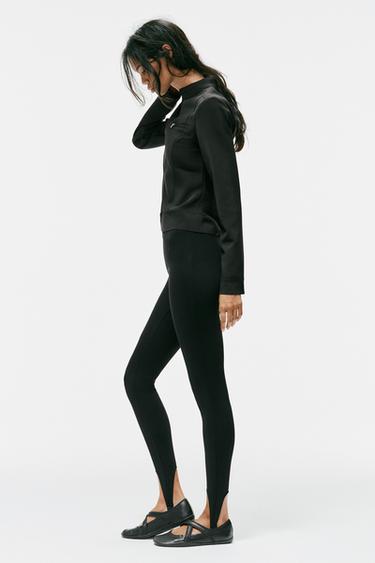 CROSS-STRAP SPORTY BALLET FLATS — Black 1
