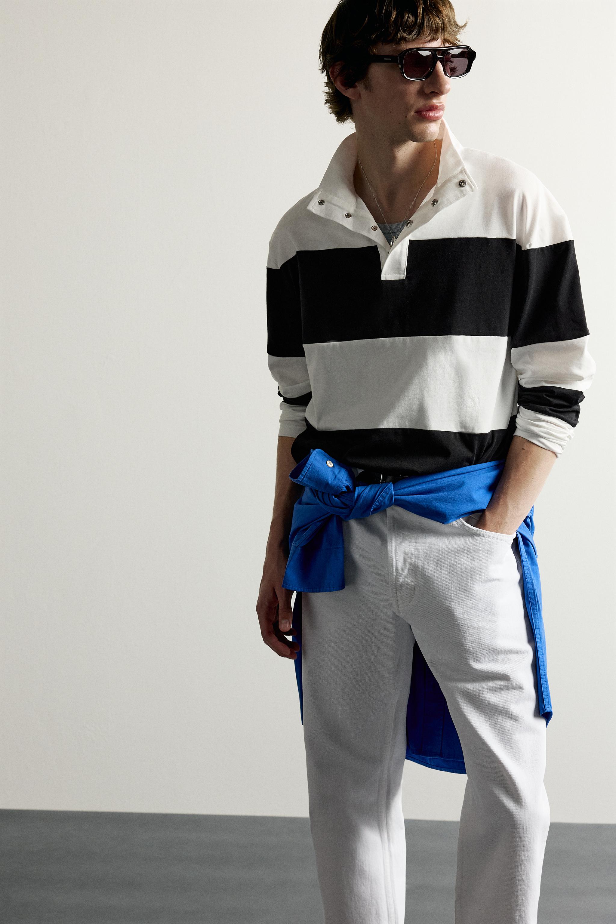 STRIPED RELAXED-FIT POLO