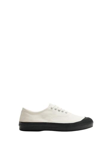 ZAPATILLA TEJIDO AARON LEVINE X ZARA - Blanco de Zara