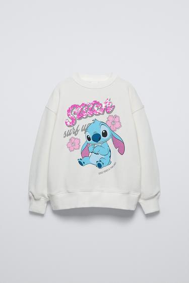 LILO & STITCH © DISNEY SEQUIN SWEATSHIRT - Ecru by Zara