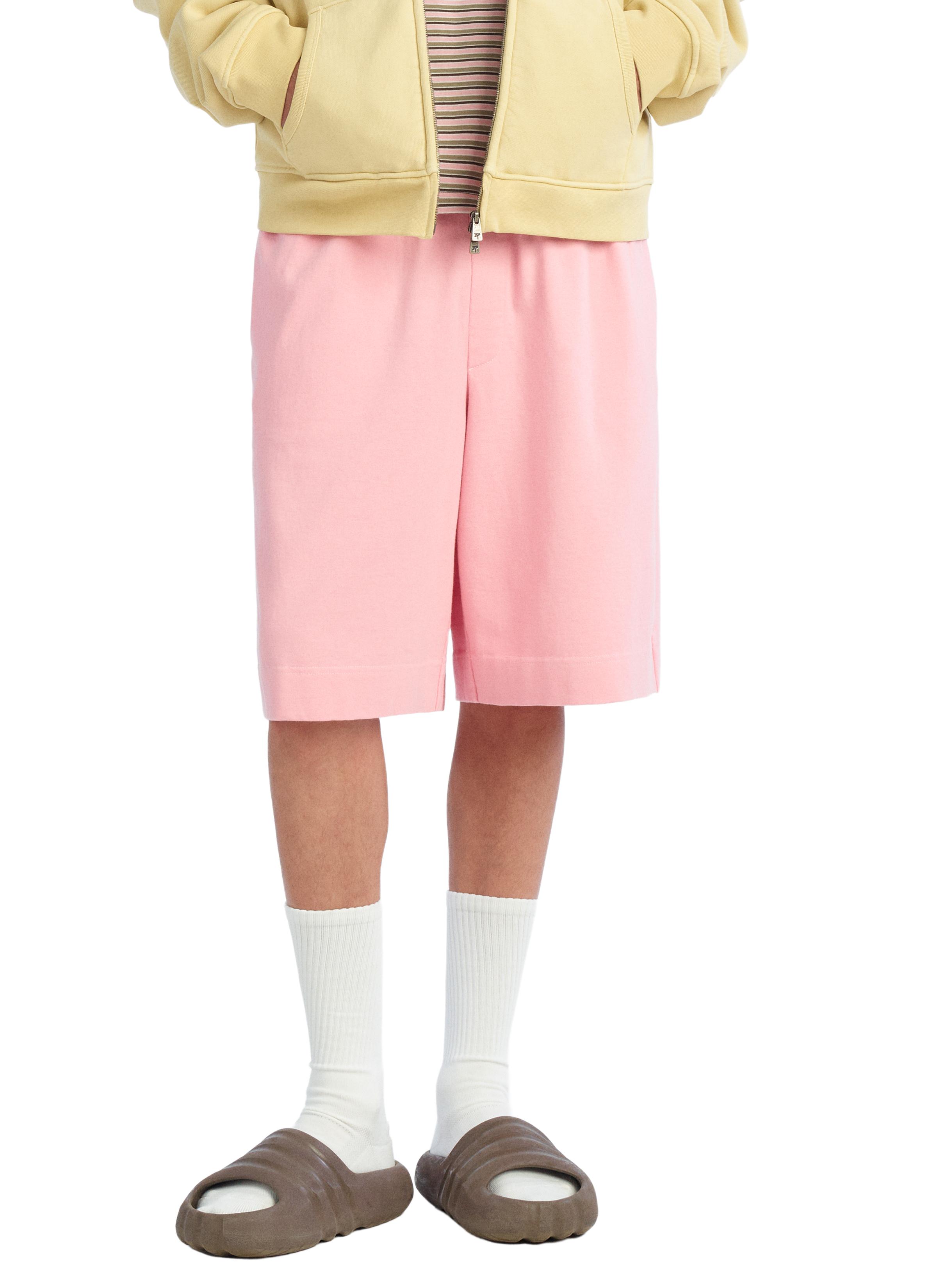 WIDE FIT JOGGER SHORTS — Pink